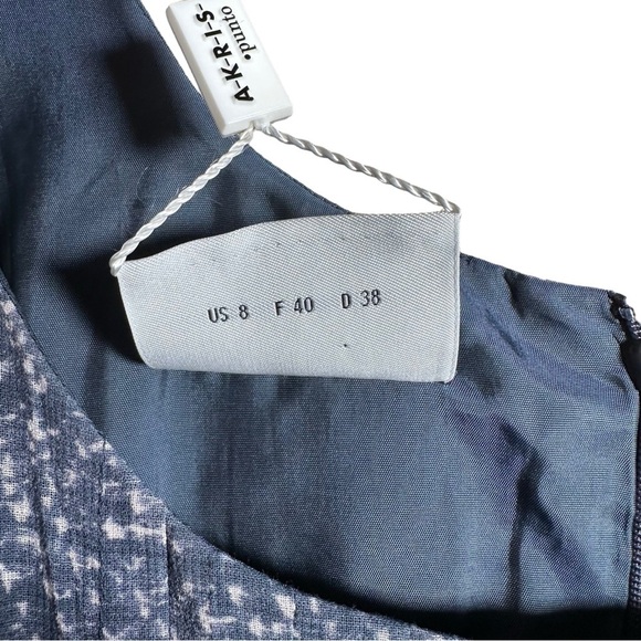 AKRIS PUNTO Pleated Dropped Waist Sleeveless Sheath Dress - Picture 13 of 15